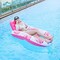 2 in 1 Floating Recliner Pool, Deluxe Inflatable Pool Float Adult with Backrest and Cup Holder, Cool Fun Pool Chair Float Bed, Pool, Beach, Enjoy Vacation, Age 15 +